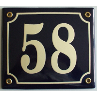 Huisnummer bord 'extra 2' 15x13 cm